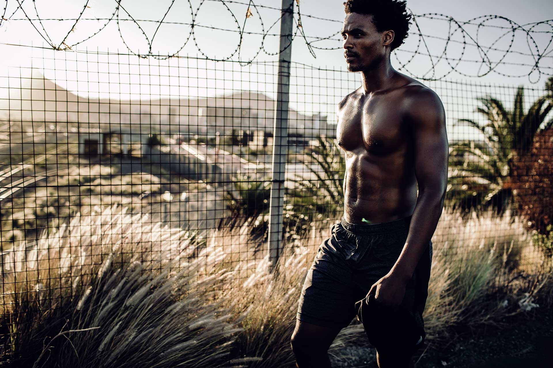 Fotograf Fitness Sport Training Südafrika Kapstadt Model Muskeln