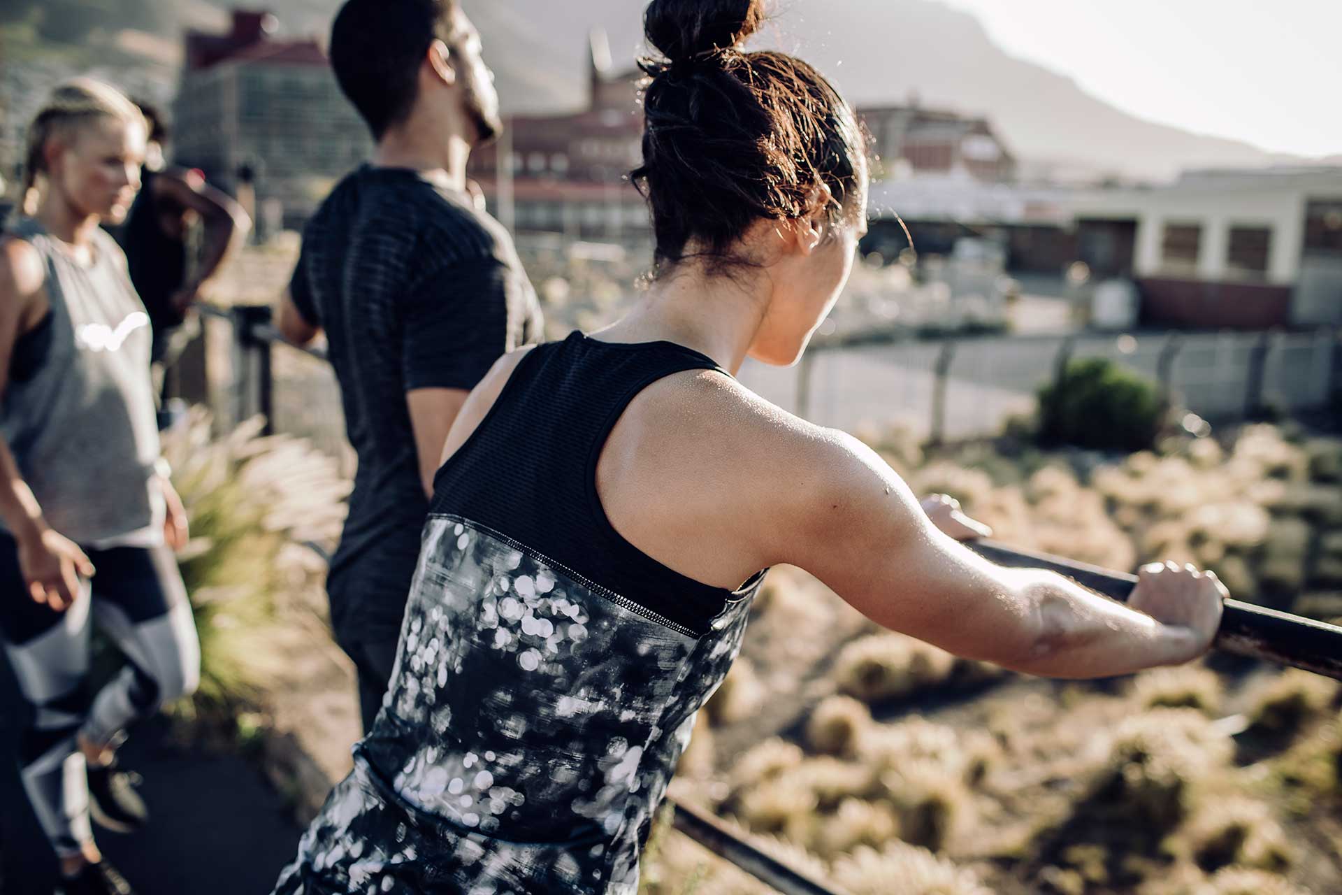 Dehnen Sport Running Pause Training Fitness Düsseldorf Fotograf