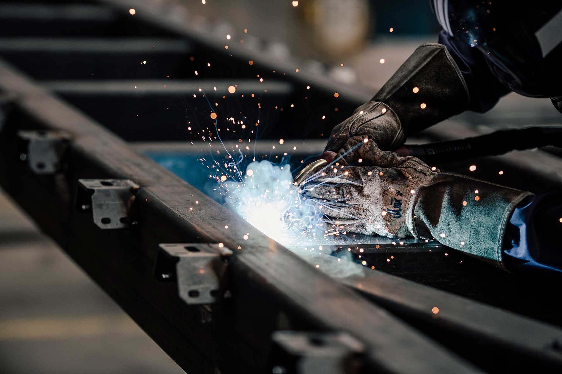 Werbung Fotograf People Schweissen Handwerk Maschinenbau München Deutschland
