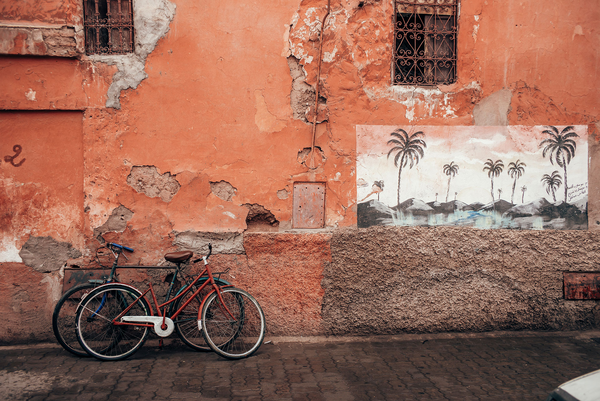 Fahrrad Detail Plate Fitness Running Fotograf Lifestyle Marokko Marakech