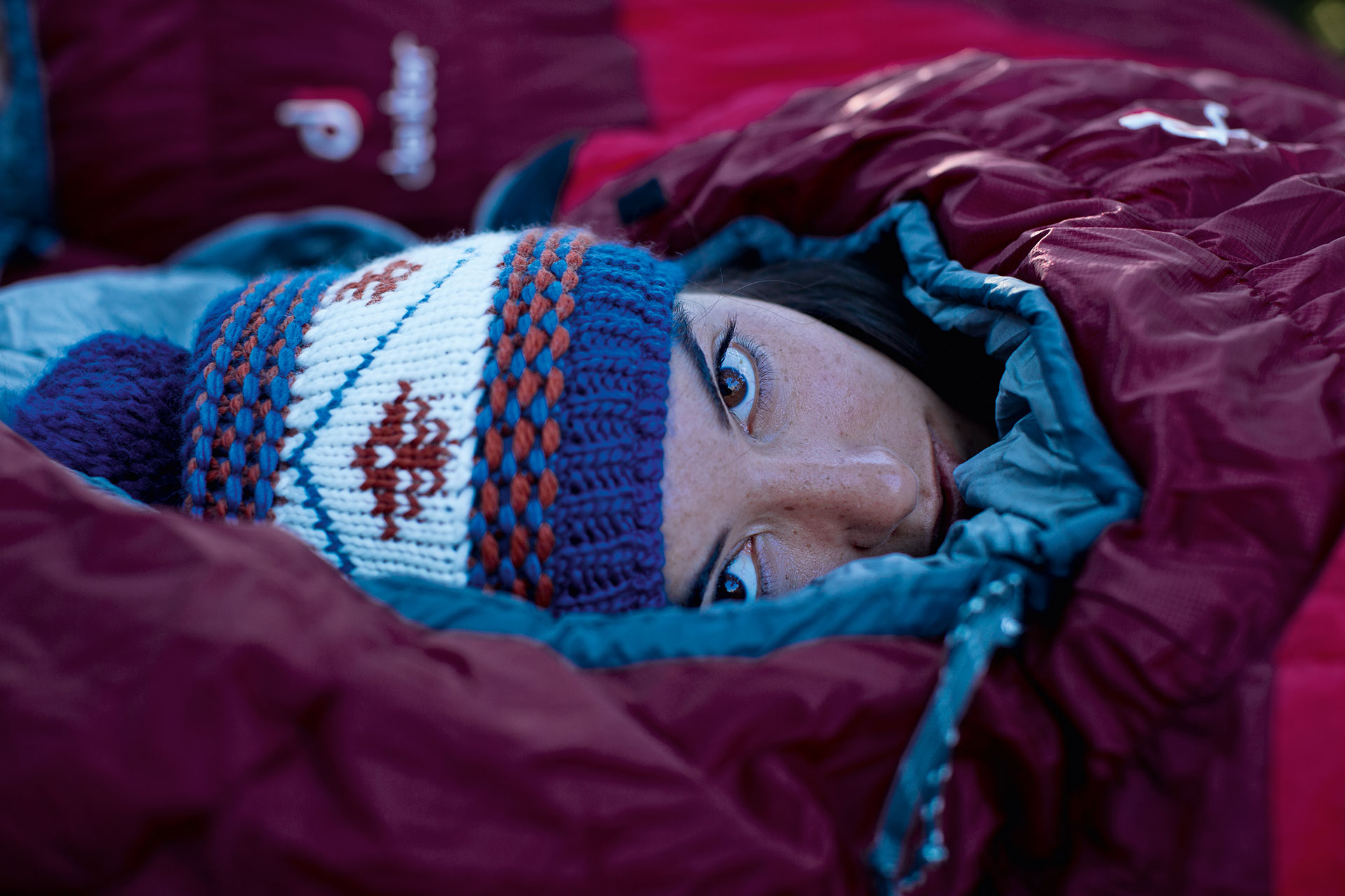 Portrait Schlafsack Maloja Katalog Fotograf Michael Müller Outdoor
