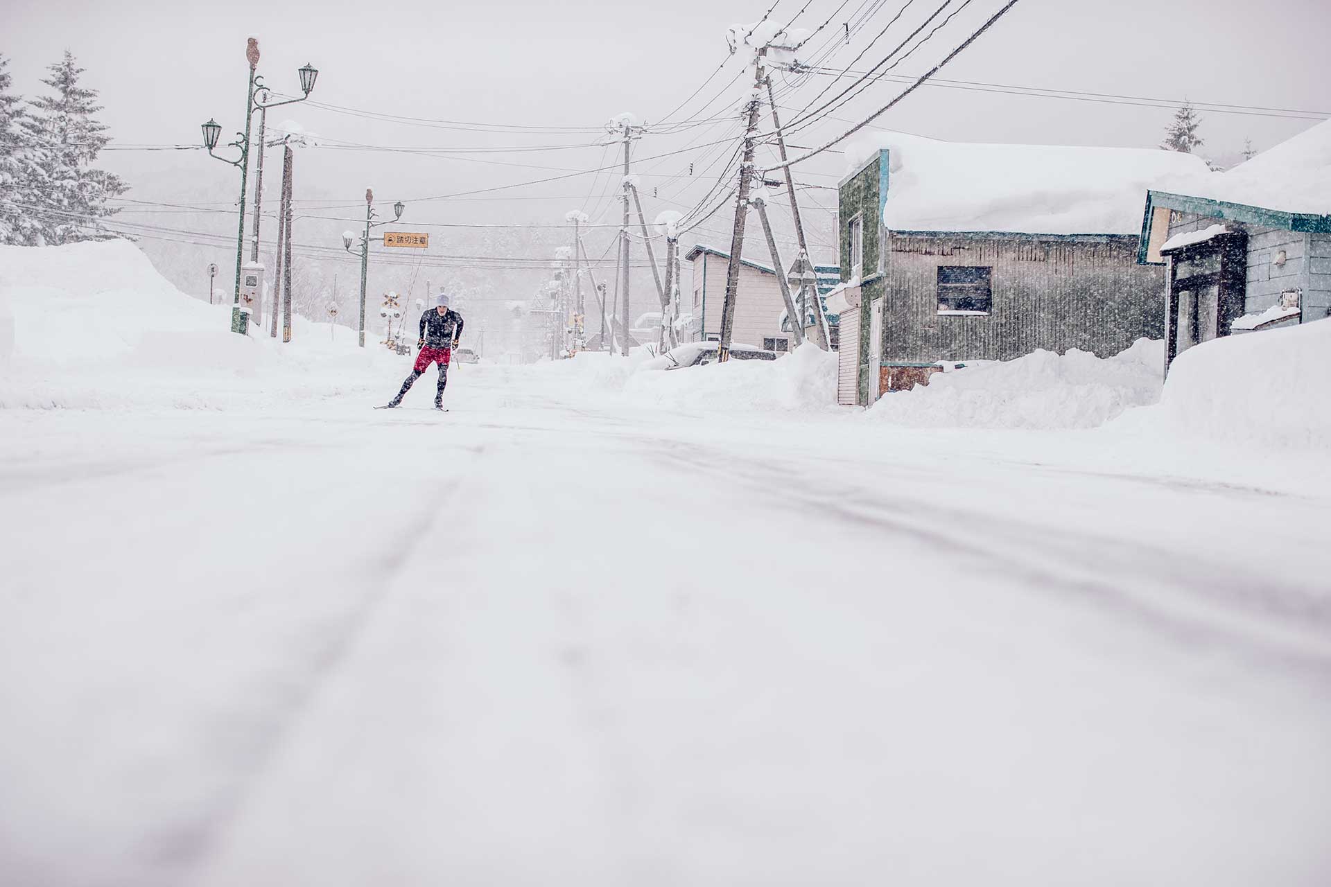 Langlauf Winter Sport Straße Fotograf Berlin Schnee Japan 