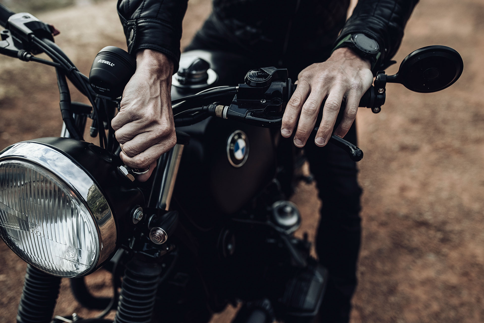 BMW Cafe Racer Motorrad Automotive Fotograf Lifestyle München Detail