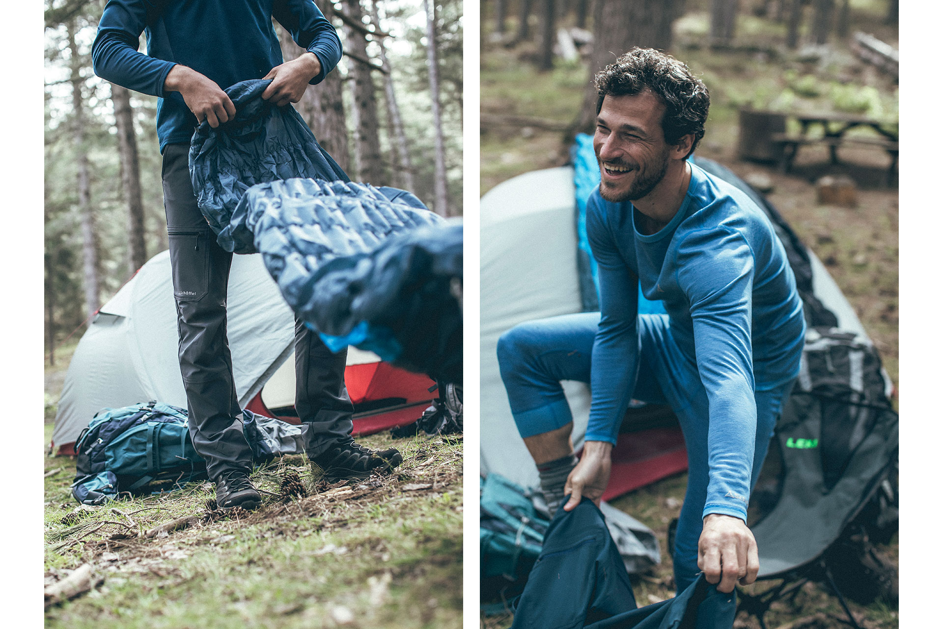 fotograf outdoor camping wandern zelt herbst deutschland schöffel frankfurt