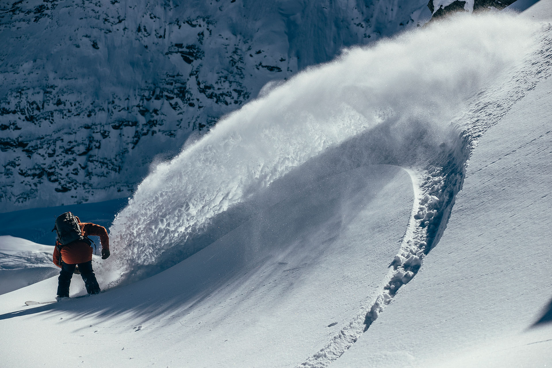 Powder Snowboard Tiefschnee Winter Sport Fotograf London UK Michael Müller