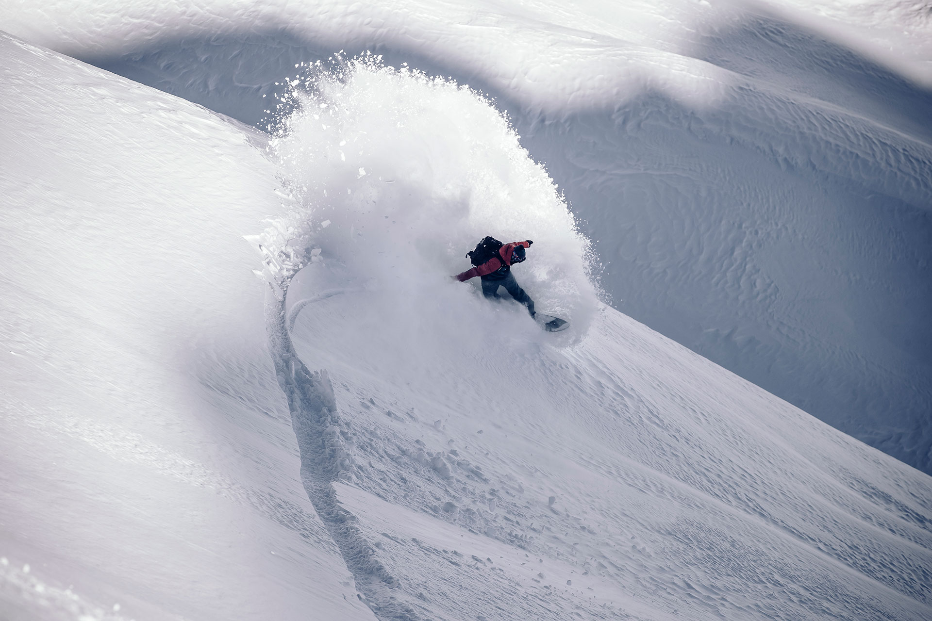 Snowboard Fotograf Ski Tiefschnee Powder Outdoor Sport Aktion Fitness Michael Müller Salzburg 