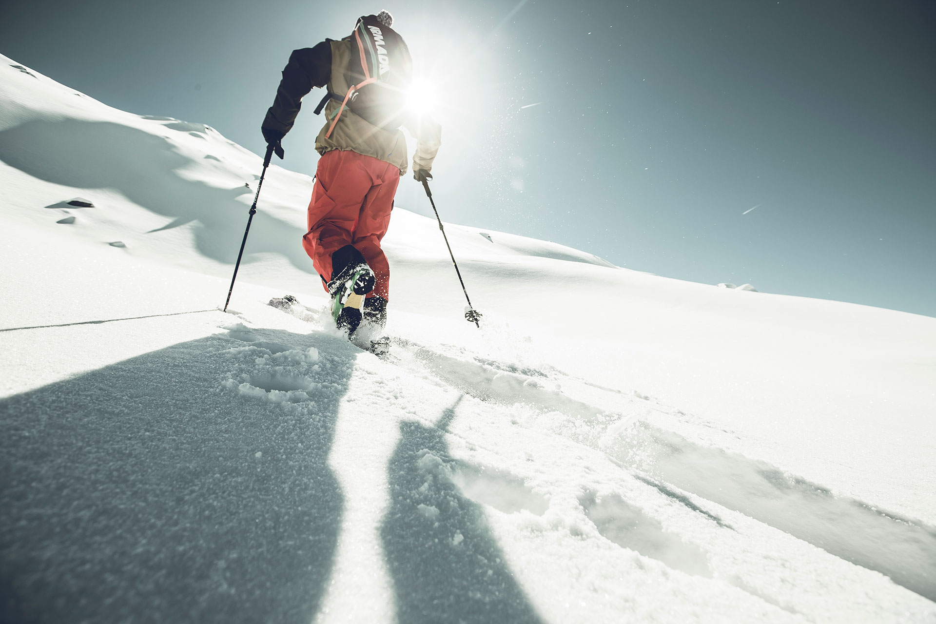 Skitour Landschaft Fotografie Winter Sport Powder Aufstieg RedBull Magazin Werbung Outdoor Zürich
