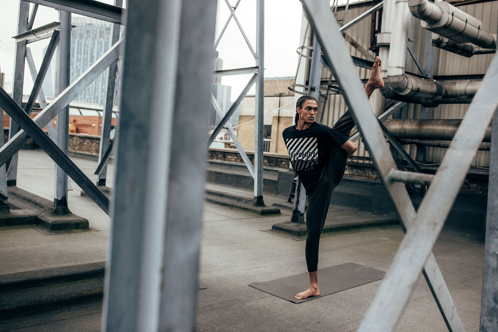 Yoga Fotograf Sport Outdoor Fitness Superdry Kampagne Fotoproduktion